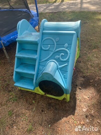 Детский пластиковый домик keter детская площадка