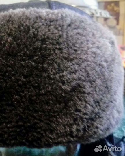 Шапка зимняя из натуральной овчины. Теплая.серого