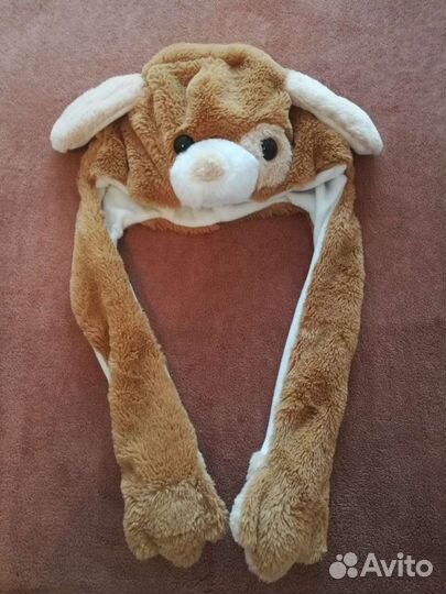 Шапка с поднимающимися ушками