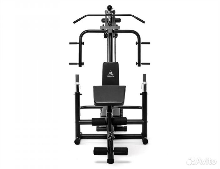 Силовой тренажер со скамьей для жима новый