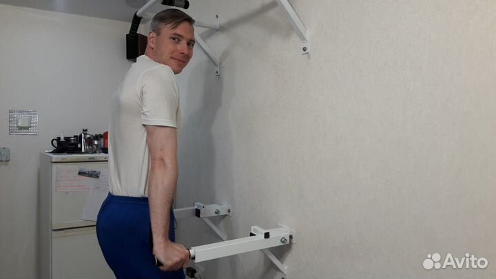 Брусья настенные складные белые