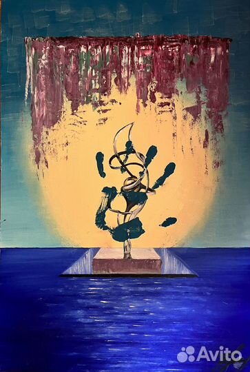 Картина, холст на картоне, масло, 40х60