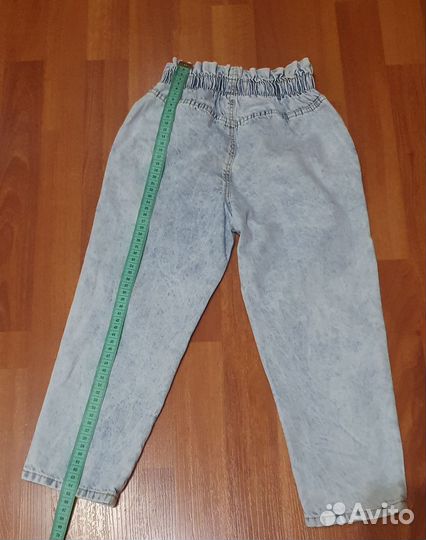 Джинсы для девочки 4-5 лет, 110см hello kitty