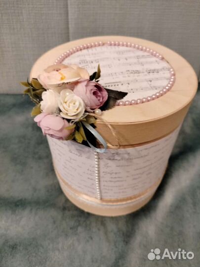 Коробка для денег на свадьбу +аксессуар на бутылку