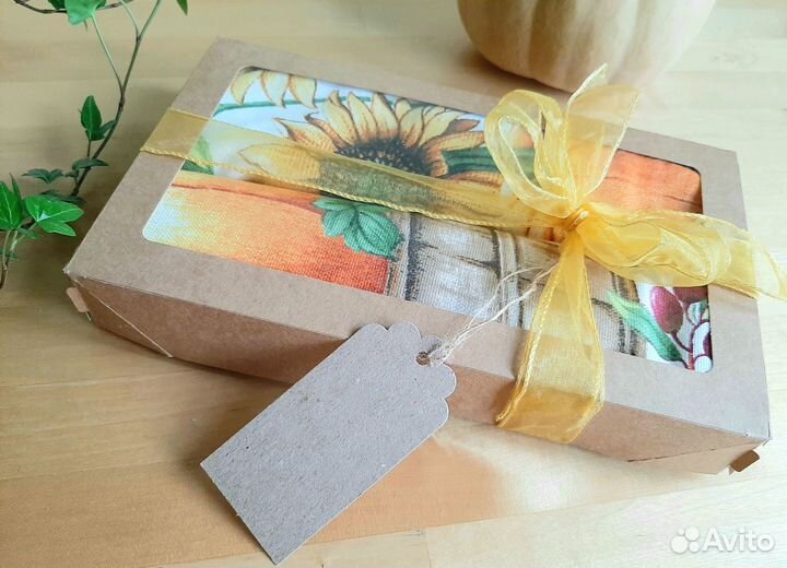 Подарочный набор из 2-х полотенец для кухни