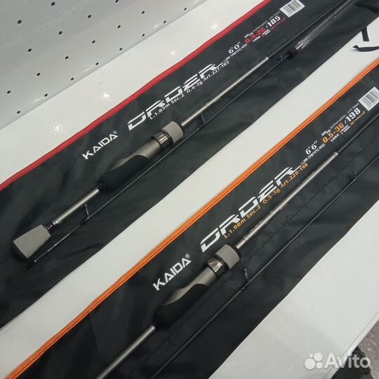 Спиннинг kaida order 1,98м 0,5-3гр / 1,85м 0,4-2гр