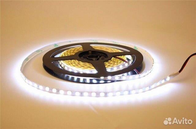Узкая светодиодная лента 5мм 12Вольт