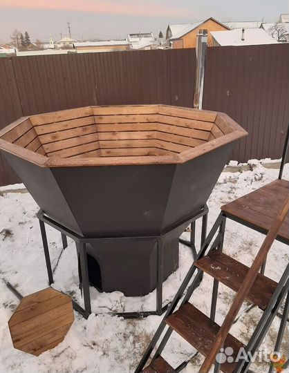 С подогревом чан для бани/Купель