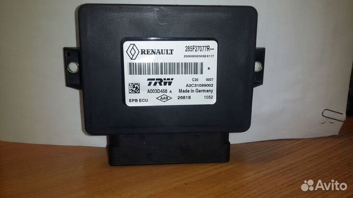 Блок управления ручным тормозом Renault 285F27077R