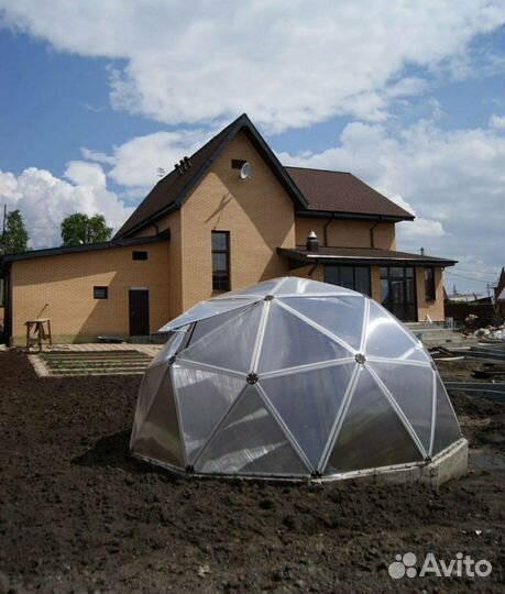 Геокупол для бассейна. Закрыть кафе, теплицу. пави