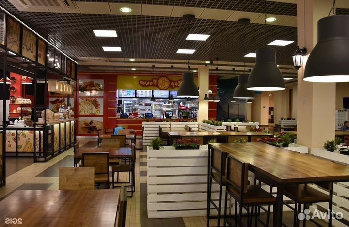 Кафе быстрого питания - бургерная в ТЦ