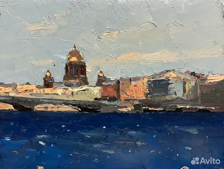 Картина городской пейзаж маслом