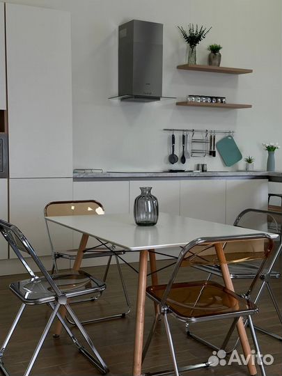 Складные скандинавско-японские стулья для лоджии