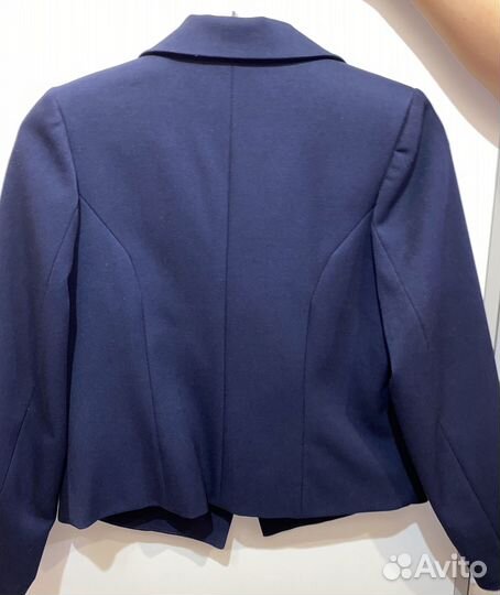 Школьный пиджак для девочек, 152, темно-синий