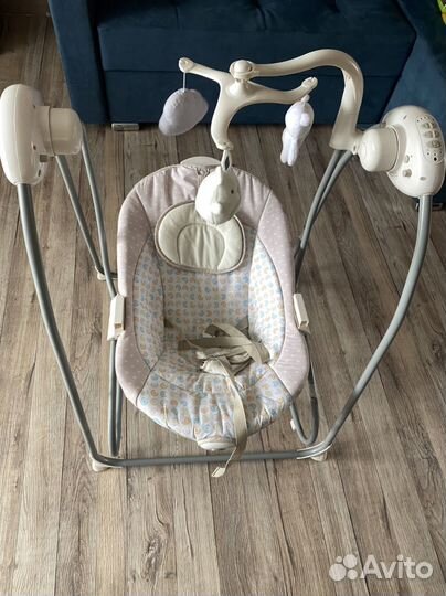 Детские электронные качели 3в1