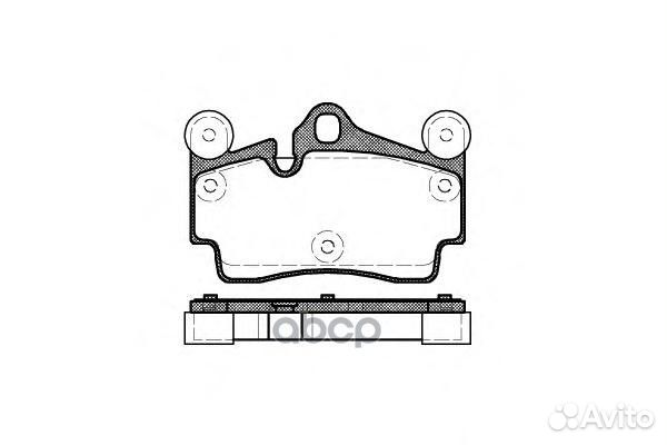 996 00 колодки дисковые з VW Touareg 3.2i/4.2i