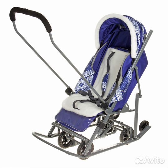 Санки-коляска Скандинавия, синий