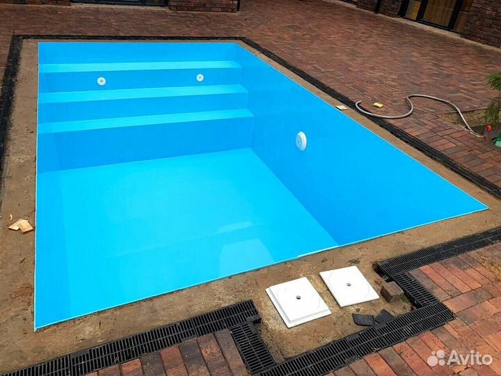 Бассейн из пластика 5x3