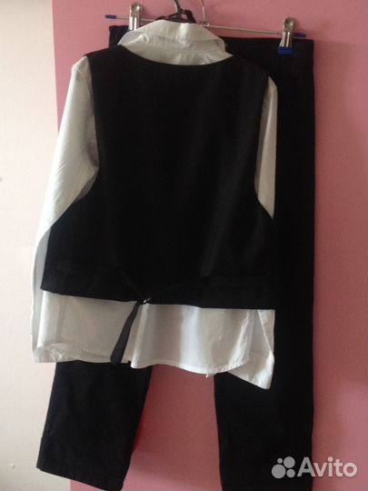 Стильный костюм тройка детский (116-122)