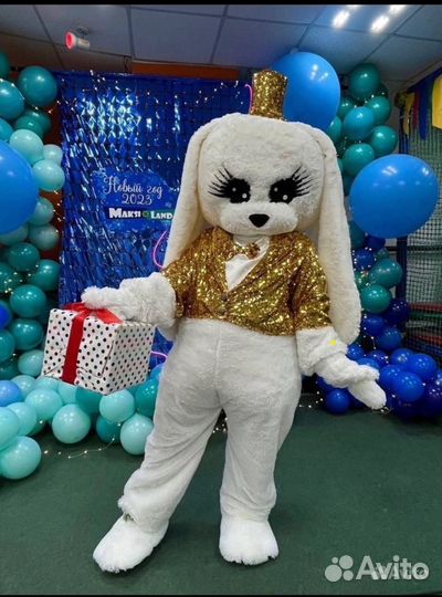 Зайчик ростовой костюм