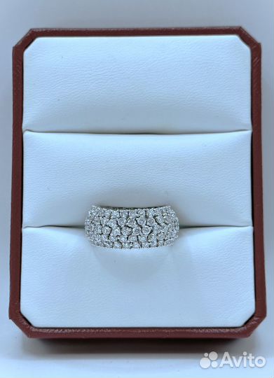 Золотое кольцо с бриллиантами 5,42 карат