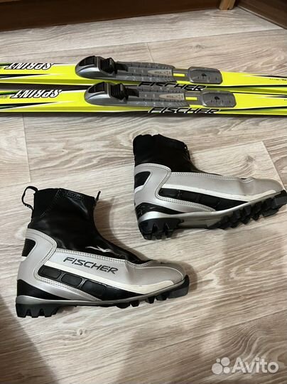 Беговые лыжи Fischer + ботинки