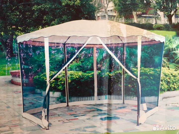 Павильон садовый с сеткой. Новый