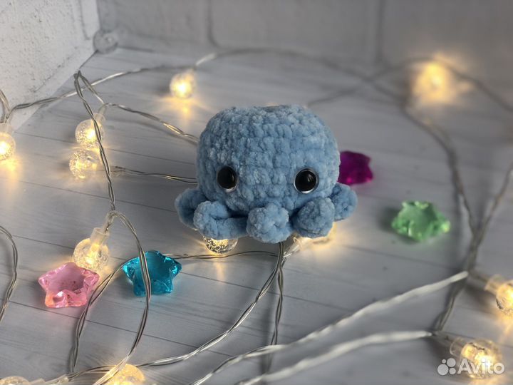 Вязаные игрушки осьминожка