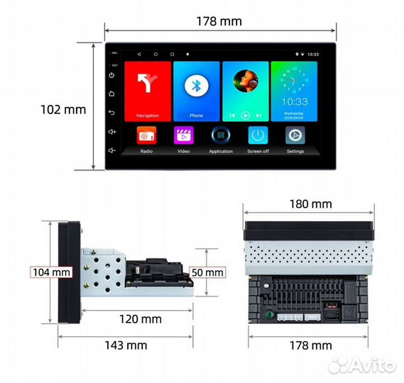 Магнитола 1DIN На Андроиде С Экраном 7 дюймов 2/32