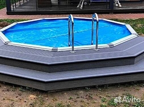 Террасная доска дпк крупный вельвет