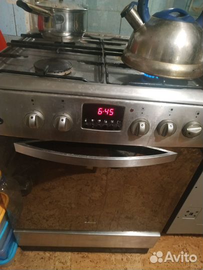 Газовая плита hansa с электро грилем