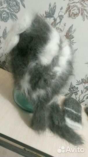 Детская шапочка из кролика