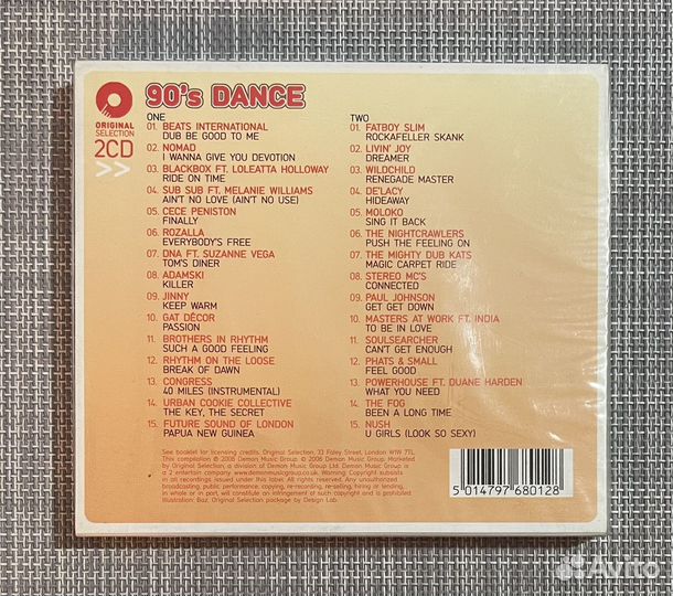 Various - Original 90's Dance Selection 2CD UK