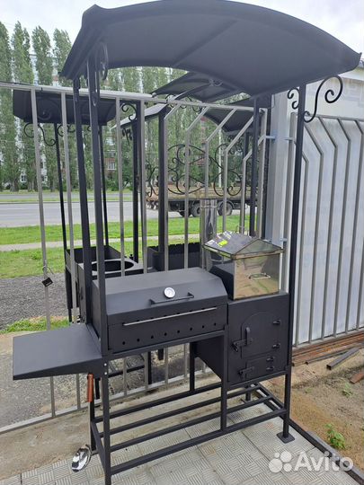 Мангал гриль с печью