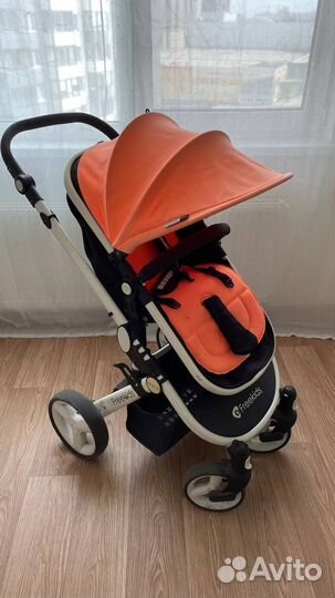 Коляска-трансформер FreeKids (оранжевая), б/у