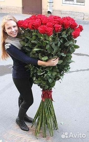 Высокие Розы Гиганты Доставка Круглосуточно