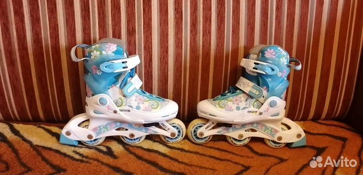 Роликовые коньки детские раздвижные