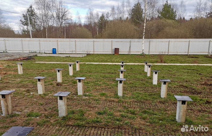 Монтаж, забивка железобетонных свай