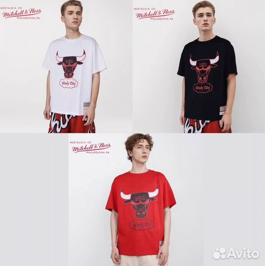 Футболка Mitchell & Ness NBA Chicago Bulls L