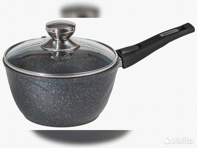 Ковш 1,2л съемная ручка Гранит star