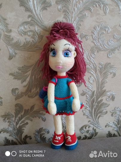 Вязанные игрушки куклы, белочки, енот, зайчик