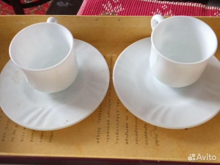 Комплект из 6 чашек с блюдцами для кофе