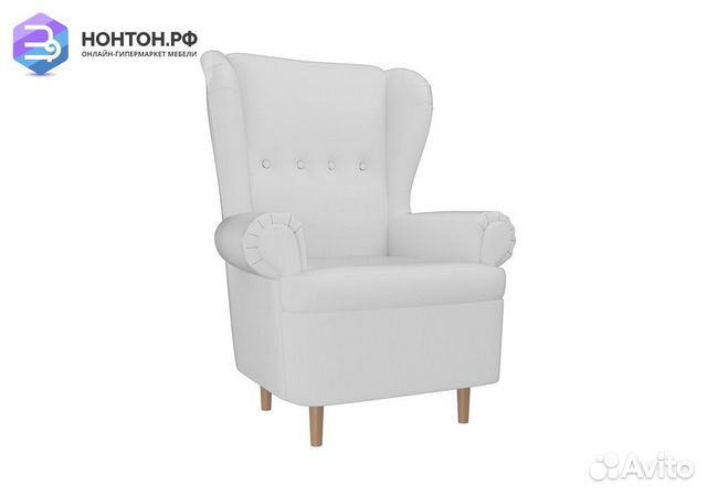 Кресло Торин экокожа белая