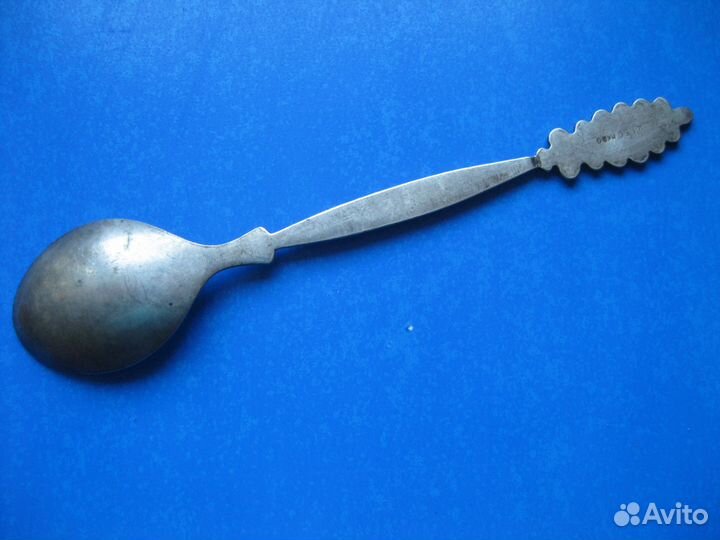 Ложка перо жар-птицы на зубок старинная