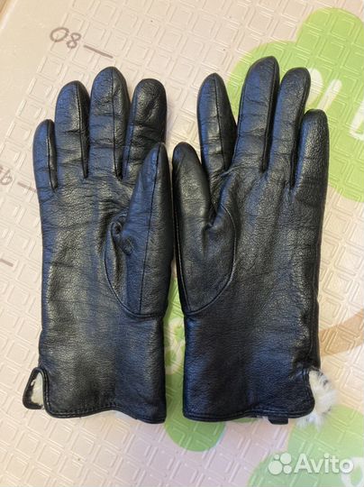 Перчатки женские кожаные 6.5