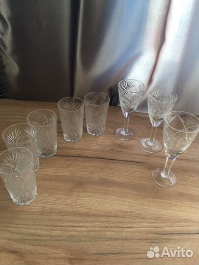 Хрустальные рюмки СССР