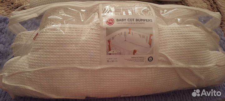 Бортики в кроватку happy baby