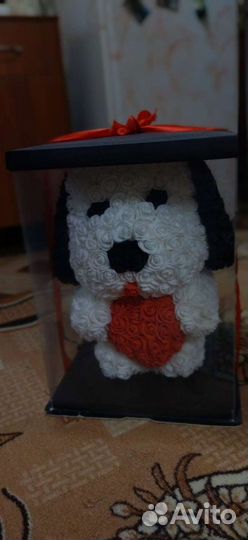 Собачка из роз