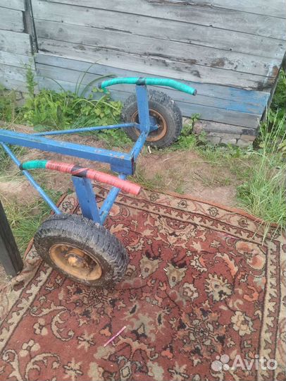 Телега одноосная для перевозки пвх лодки