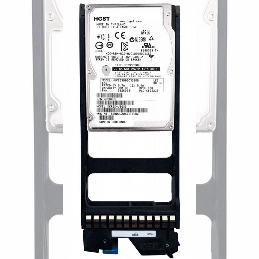 [0B26033] Жесткий Диск Hitachi 0b26033 Dkr5d-J90ss Sas 900gb